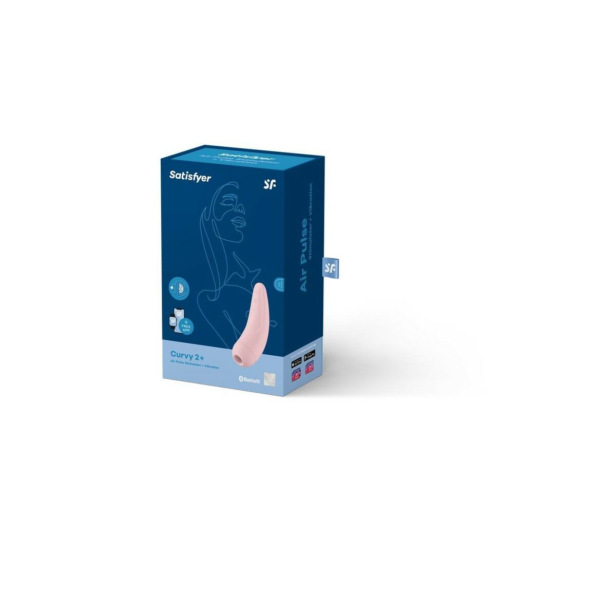 Dubbelvibrator Dual Stimulation Vibe Satisfyer Curvy 2 + Rosa - 5