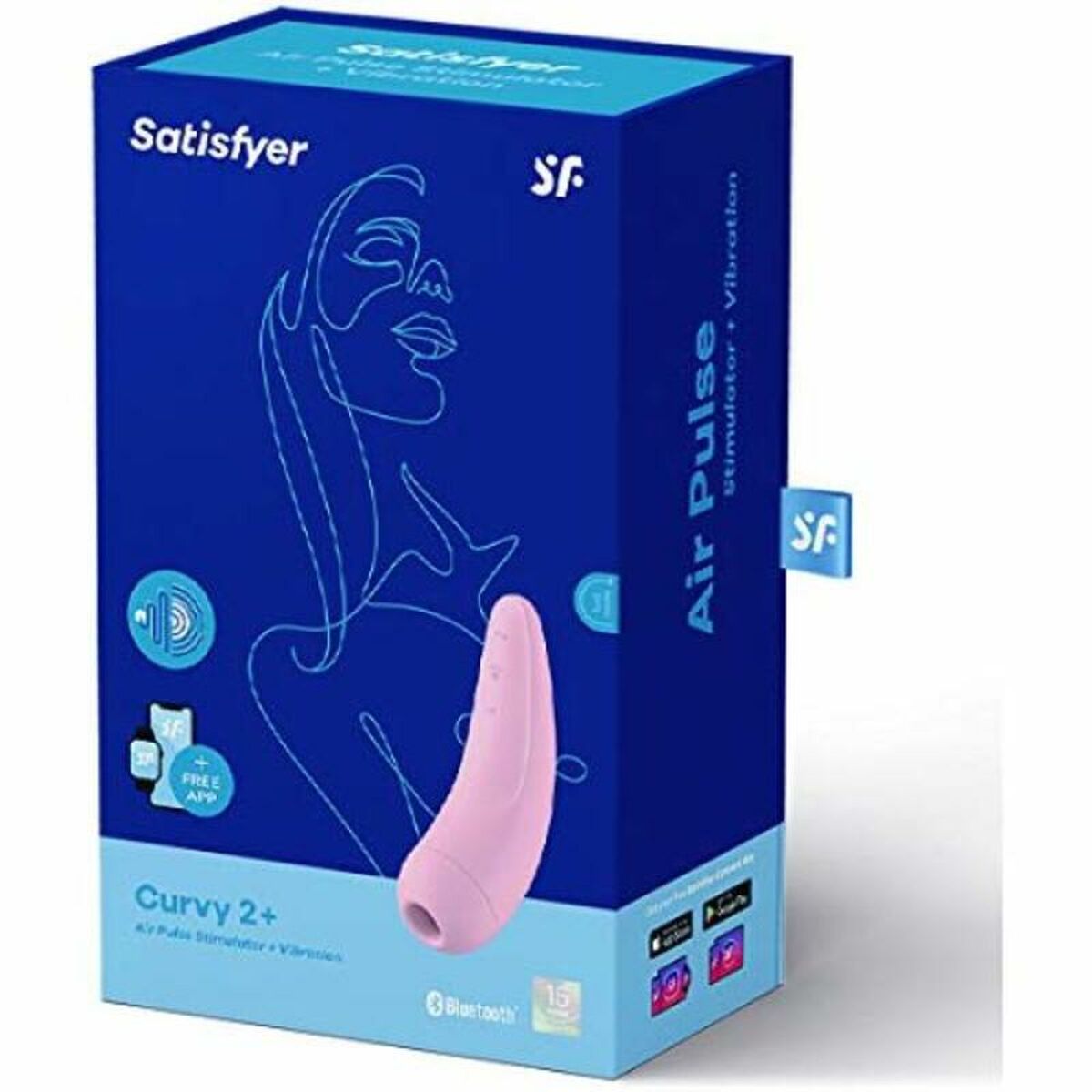 Dubbelvibrator Dual Stimulation Vibe Satisfyer Curvy 2 + Rosa - 2