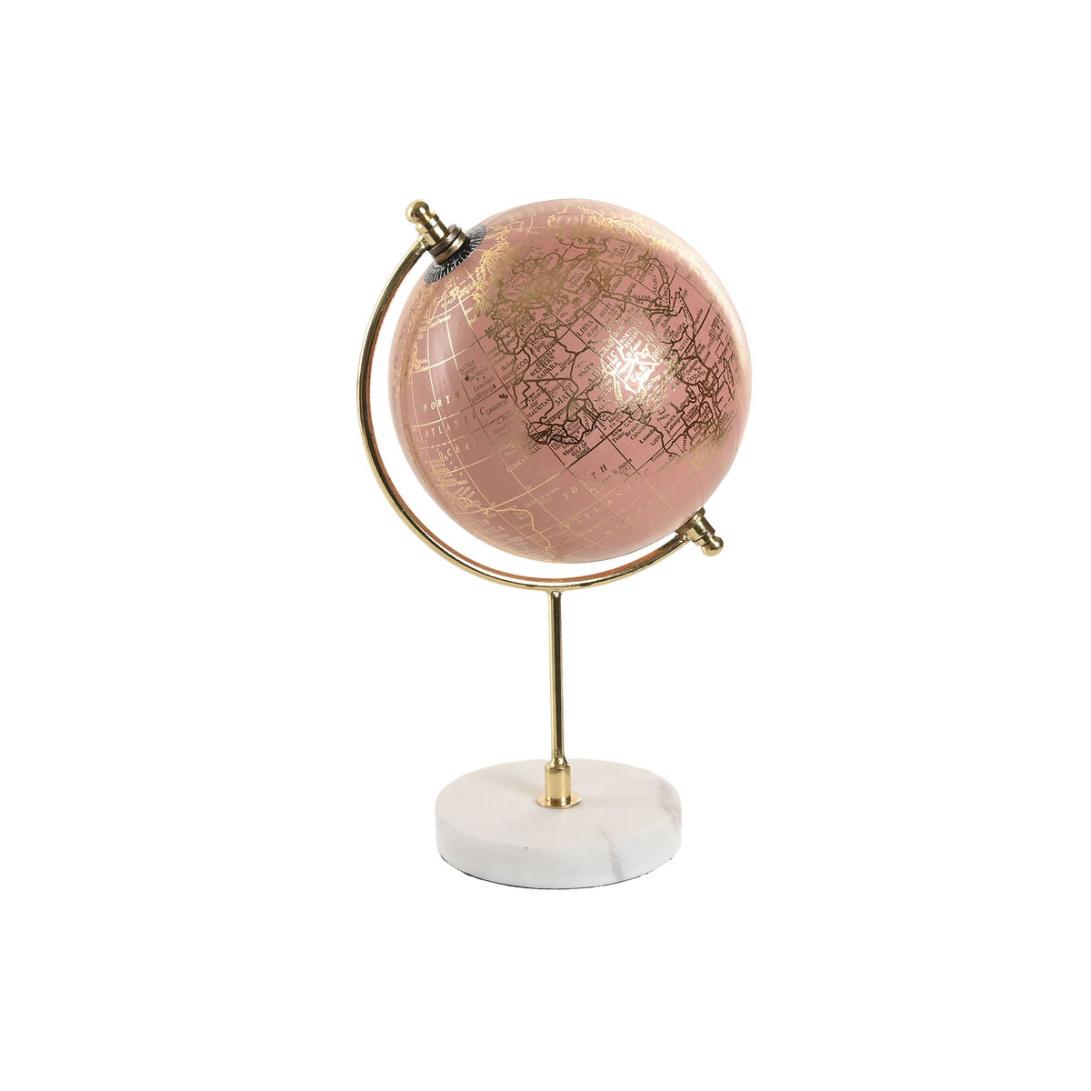 Prydnadsfigur Home ESPRIT Vit Rosa Gyllene Urban - 3