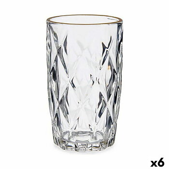 Glas Gyllene Transparent Glas 6 antal (340 ml)