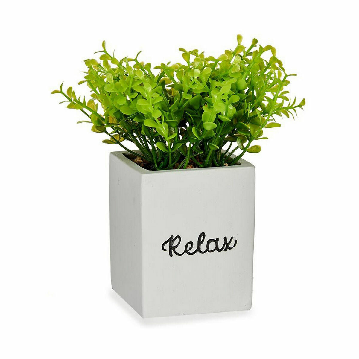 Dekorativ växt Ibergarden Plast Cement Blad Liten 13 x 18 x 13 cm (6 antal) - 4