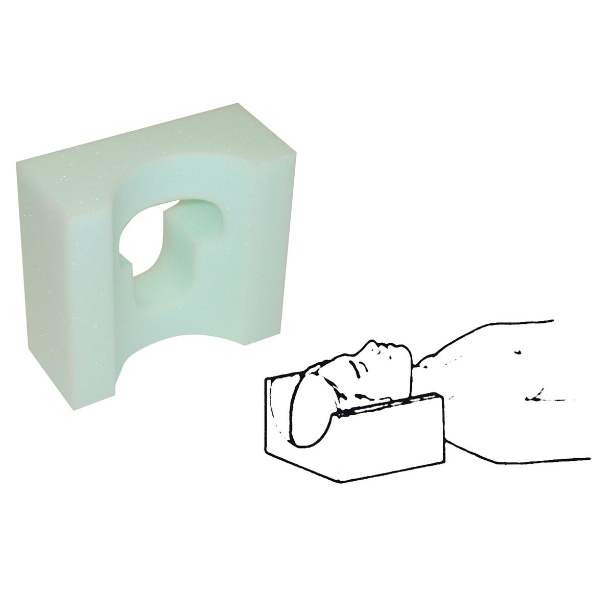Ergonomisk Kudde för Knän och Ben Reha Fund AD-5/L 21 x 10 x 23 cm - 2