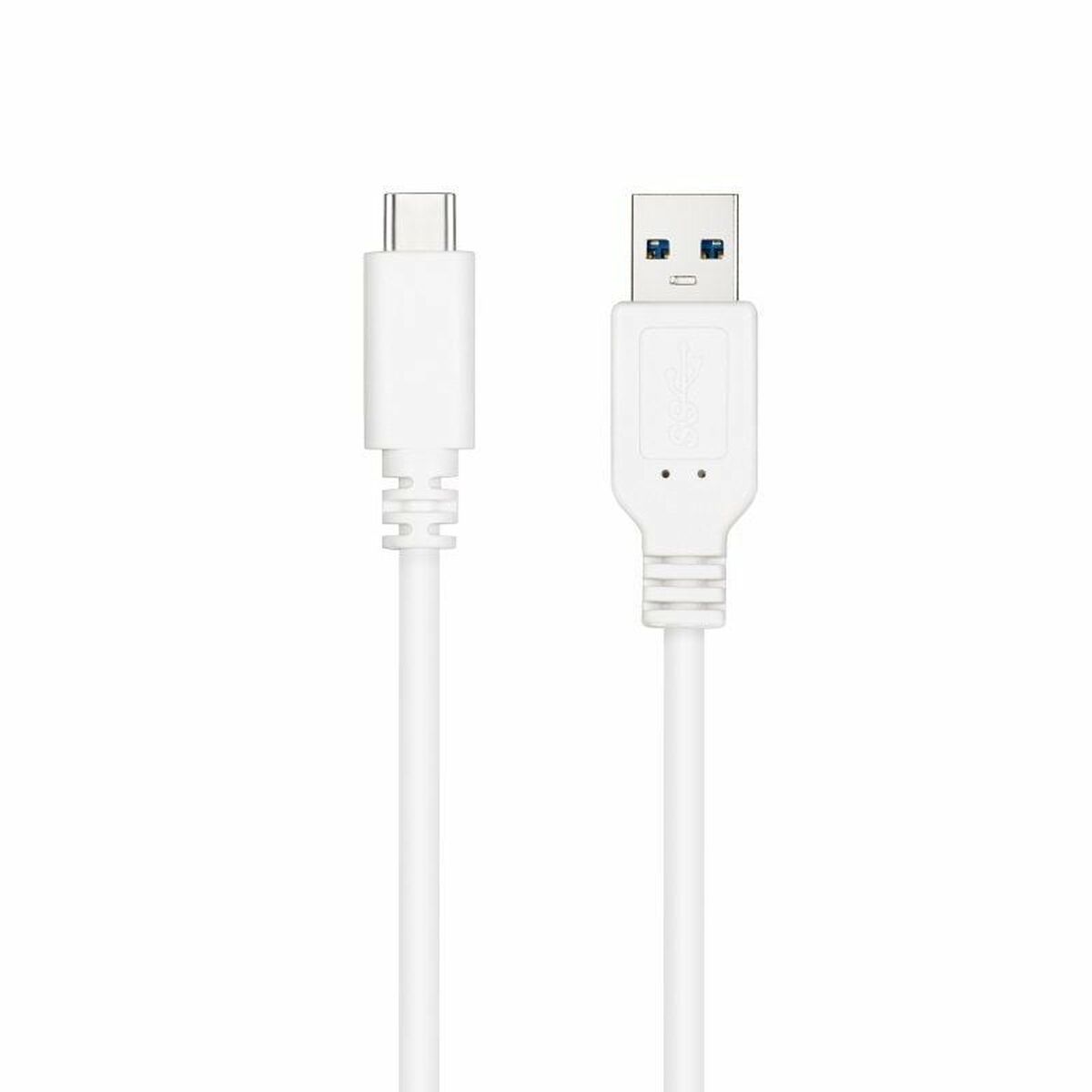 USB-C-kabel till USB NANOCABLE 10.01.4002-W 2 m Vit