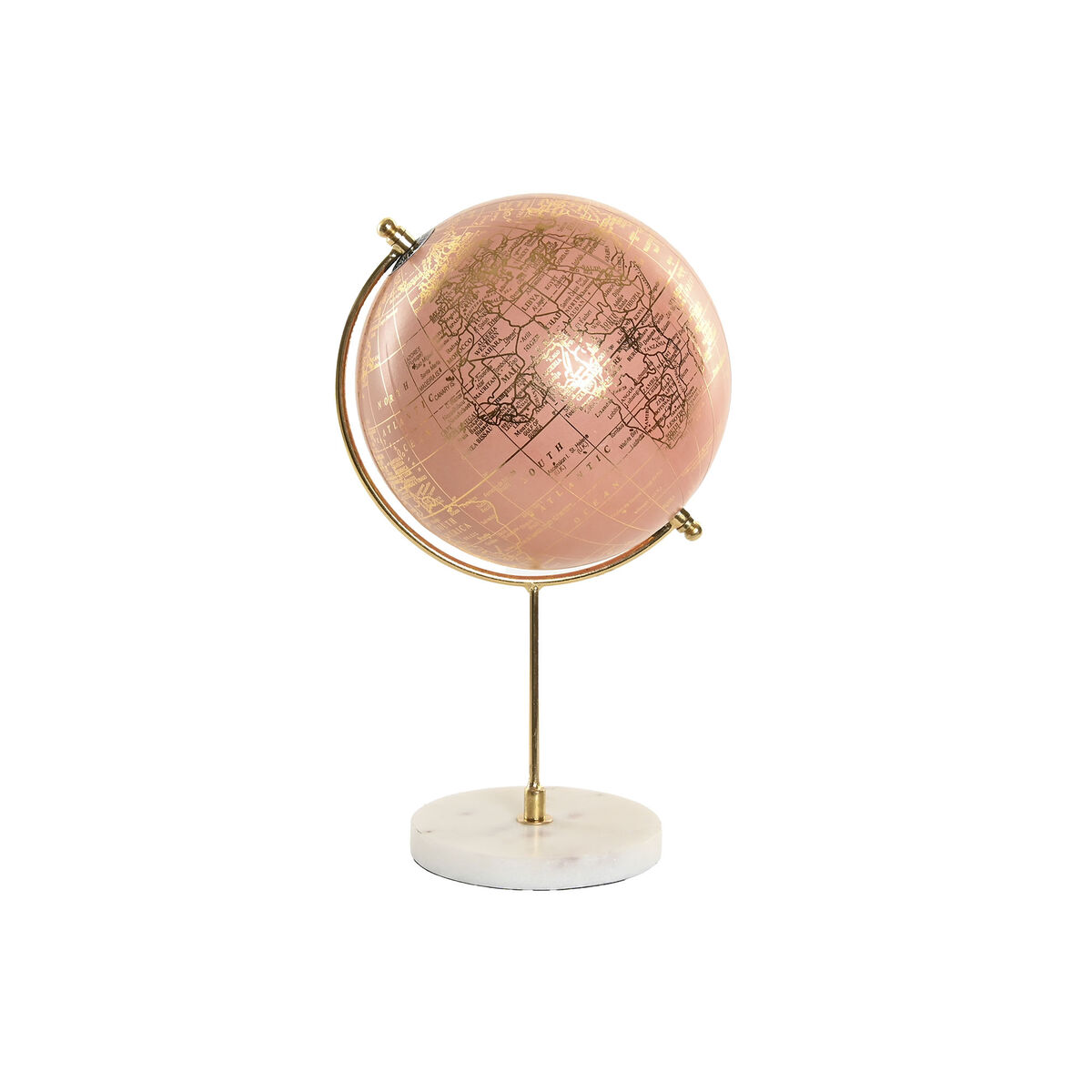 Prydnadsfigur Home ESPRIT Vit Rosa Gyllene Urban - 3