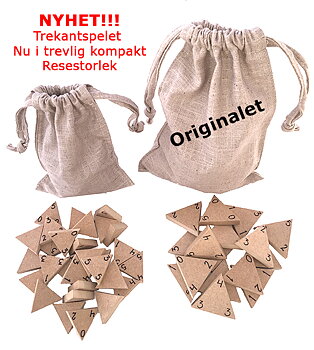 Trekantspelet "Originalet" i Resestorlek