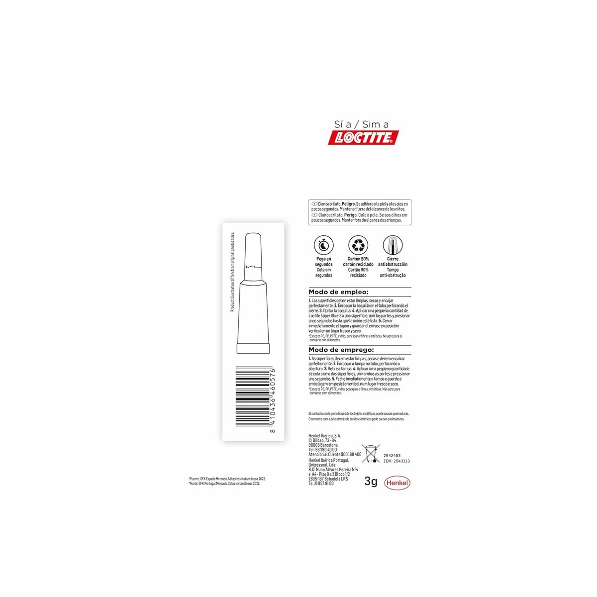 Lim Loctite SuperGlue-3 2943113 3 g Gel - 4