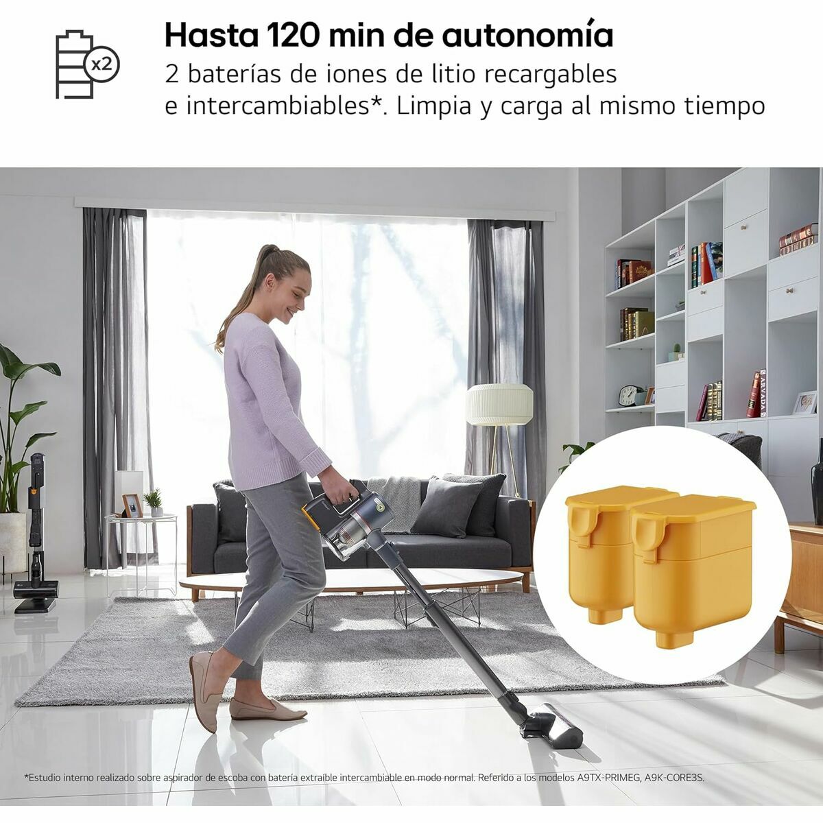Sladdlös Cyklonborstdammsugare LG A9K-CORE3S - 5