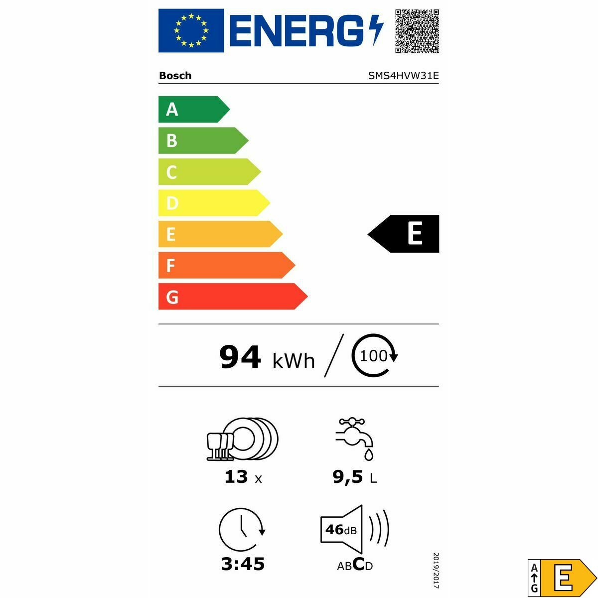 Diskmaskin BOSCH Vit 60 cm - 2