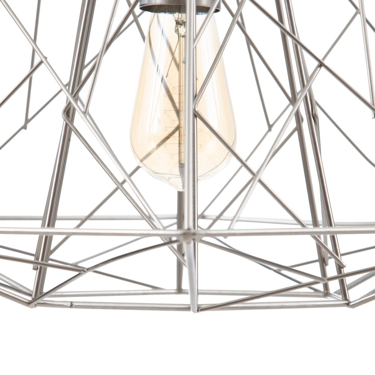 Taklampa Metall Silver 34 x 34 x 38 cm - 4