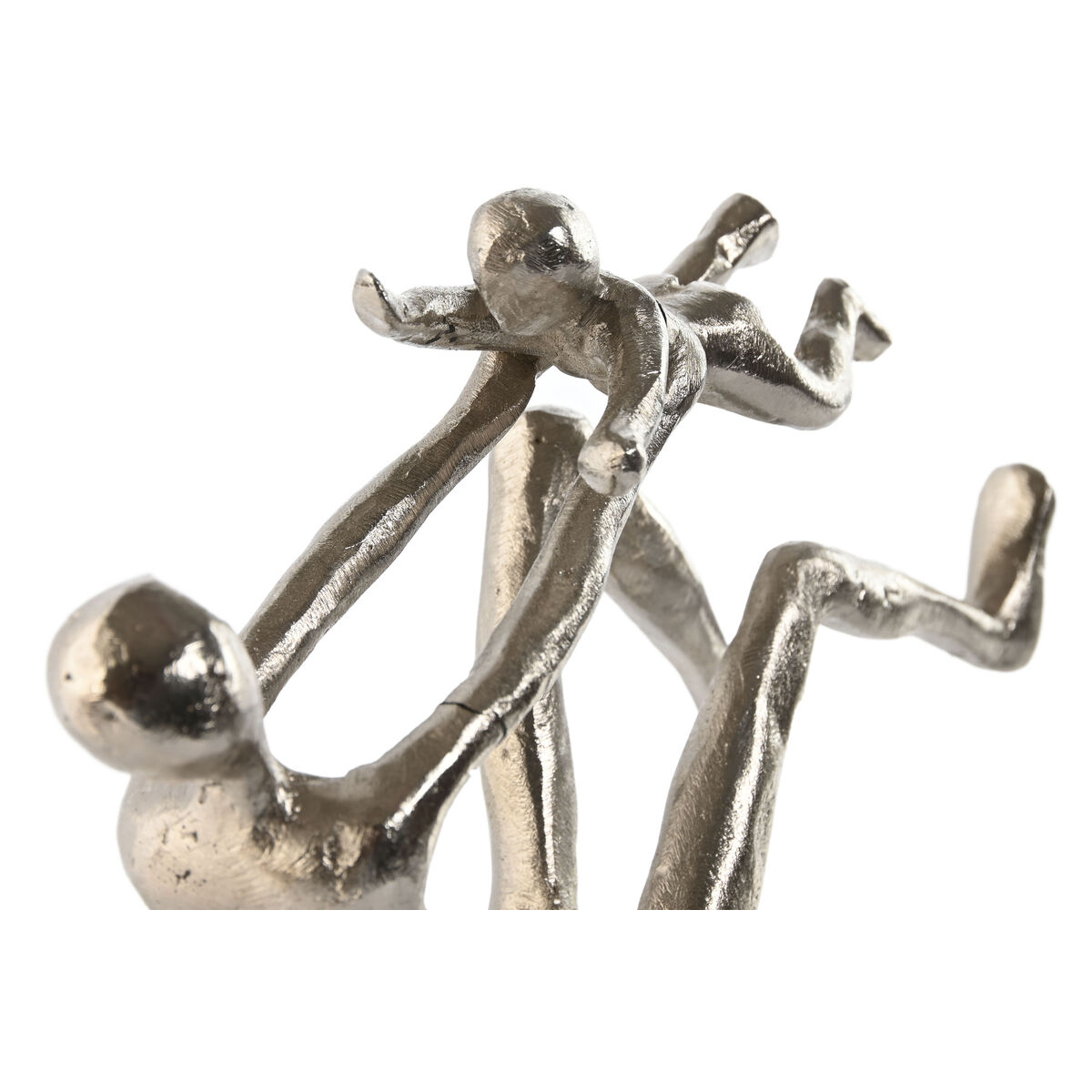 Prydnadsfigur Home ESPRIT Silvrig 25 x 8 x 14 cm (2 antal) - 2