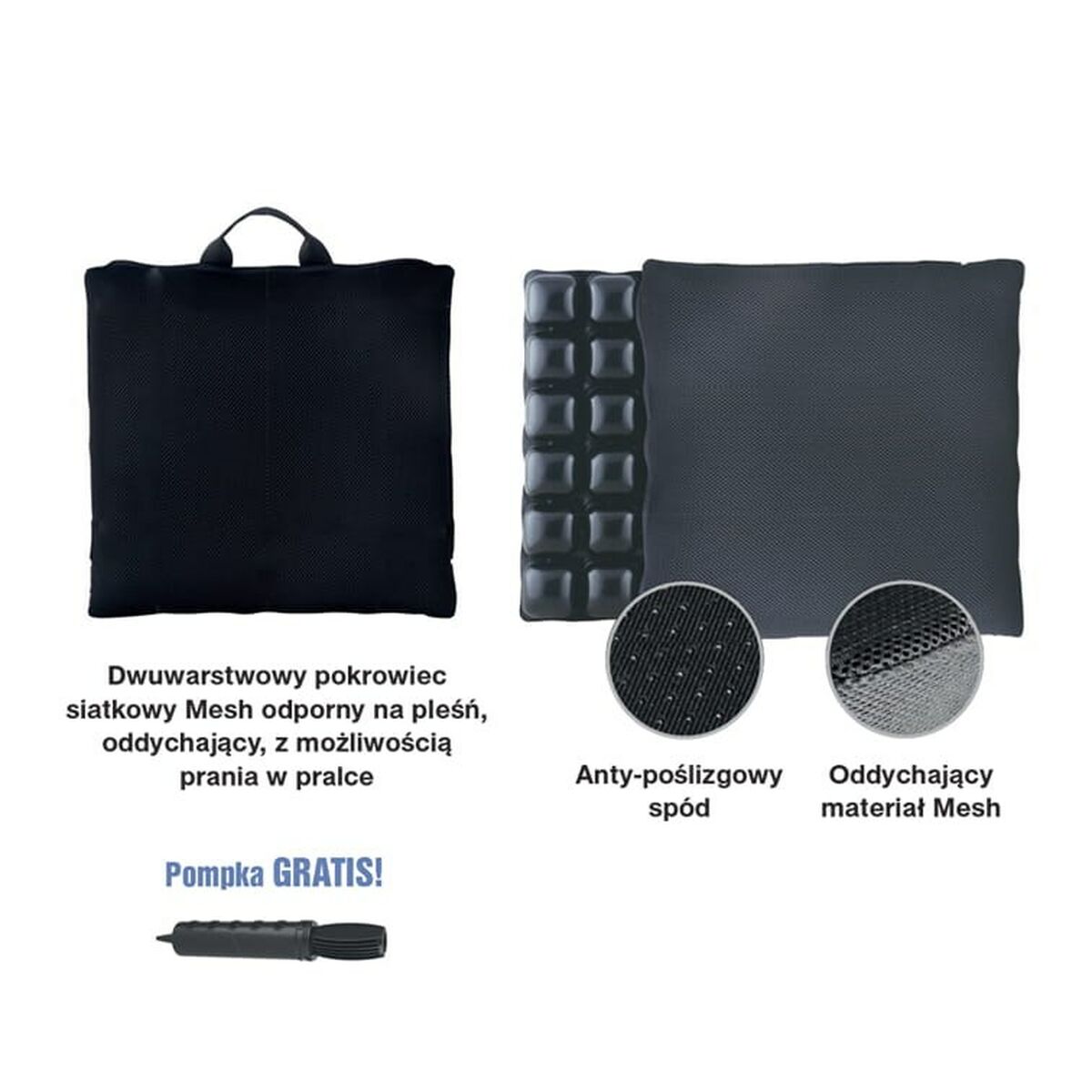 Ergonomisk Kudde för Knän och Ben Armedical PREVENT CLASSIC 42 x 4 x 42 cm - 4