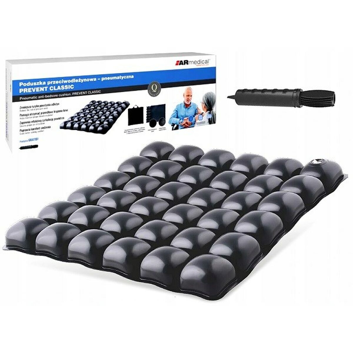 Ergonomisk Kudde för Knän och Ben Armedical PREVENT CLASSIC 42 x 4 x 42 cm - 2