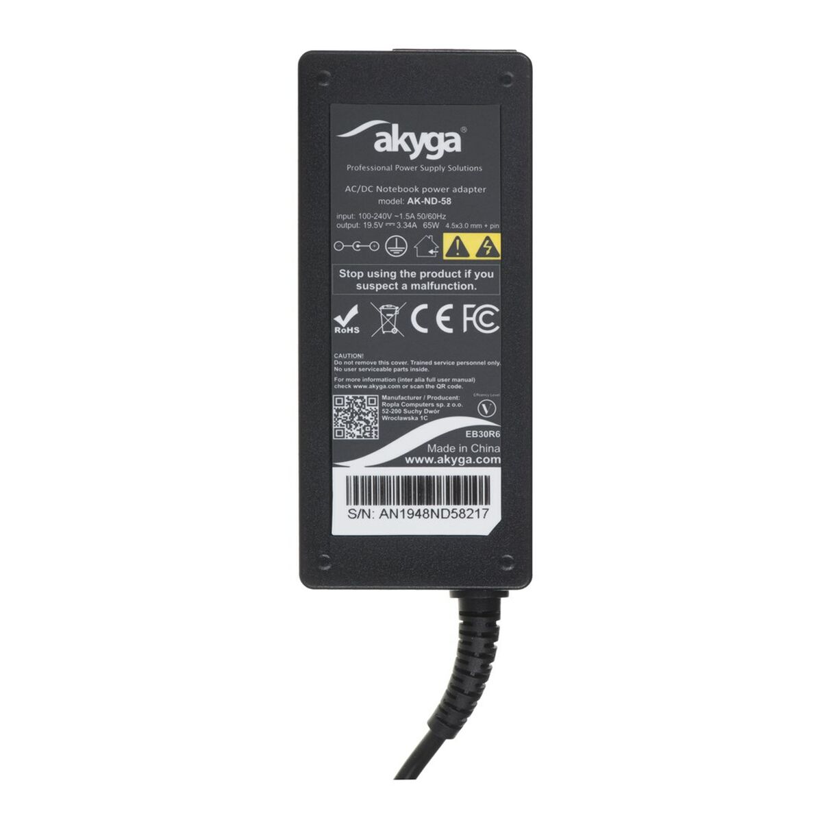 Laptopladdare Akyga AK-ND-58 65 W - 3