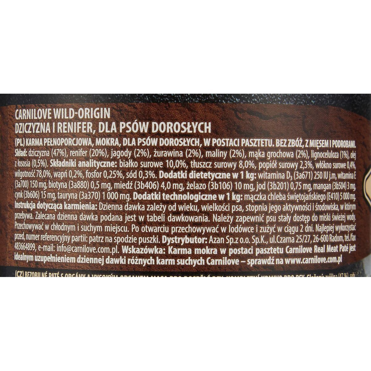 Våt mat Carnilove Wild Wet Venison & Reindeer Rådjur Ren 400 g - 3
