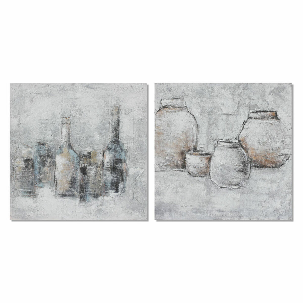 Kanvas DKD Home Decor Furu Kanvas 100 x 2,8 x 100 cm - 4