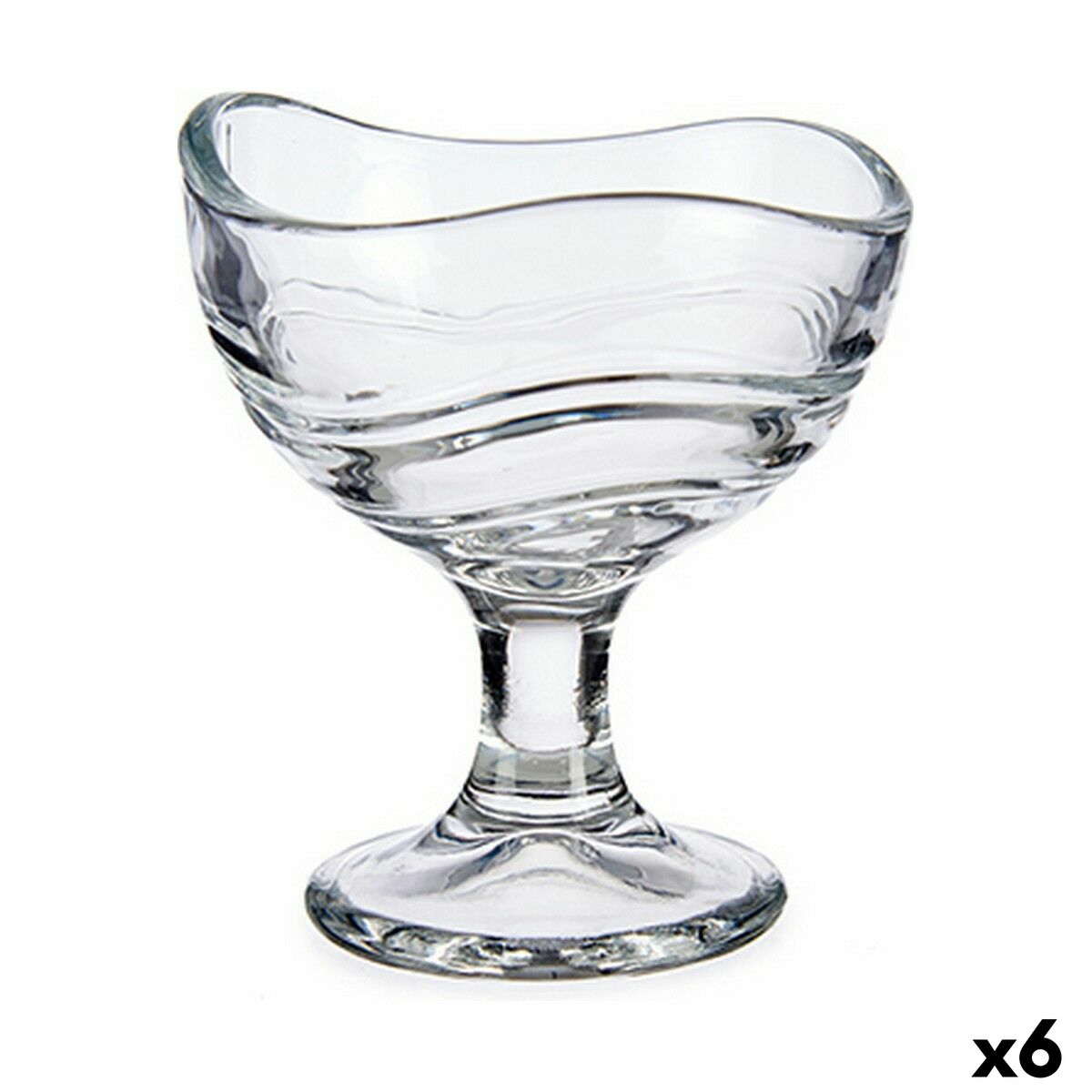 Glass- och milkshakeglas Vivalto Transparent Glas 135 ml (6 antal)