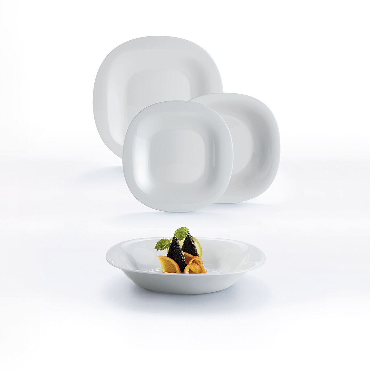 Lapostányér Luminarc Carine Granit Grå Glas (27 cm) - 3