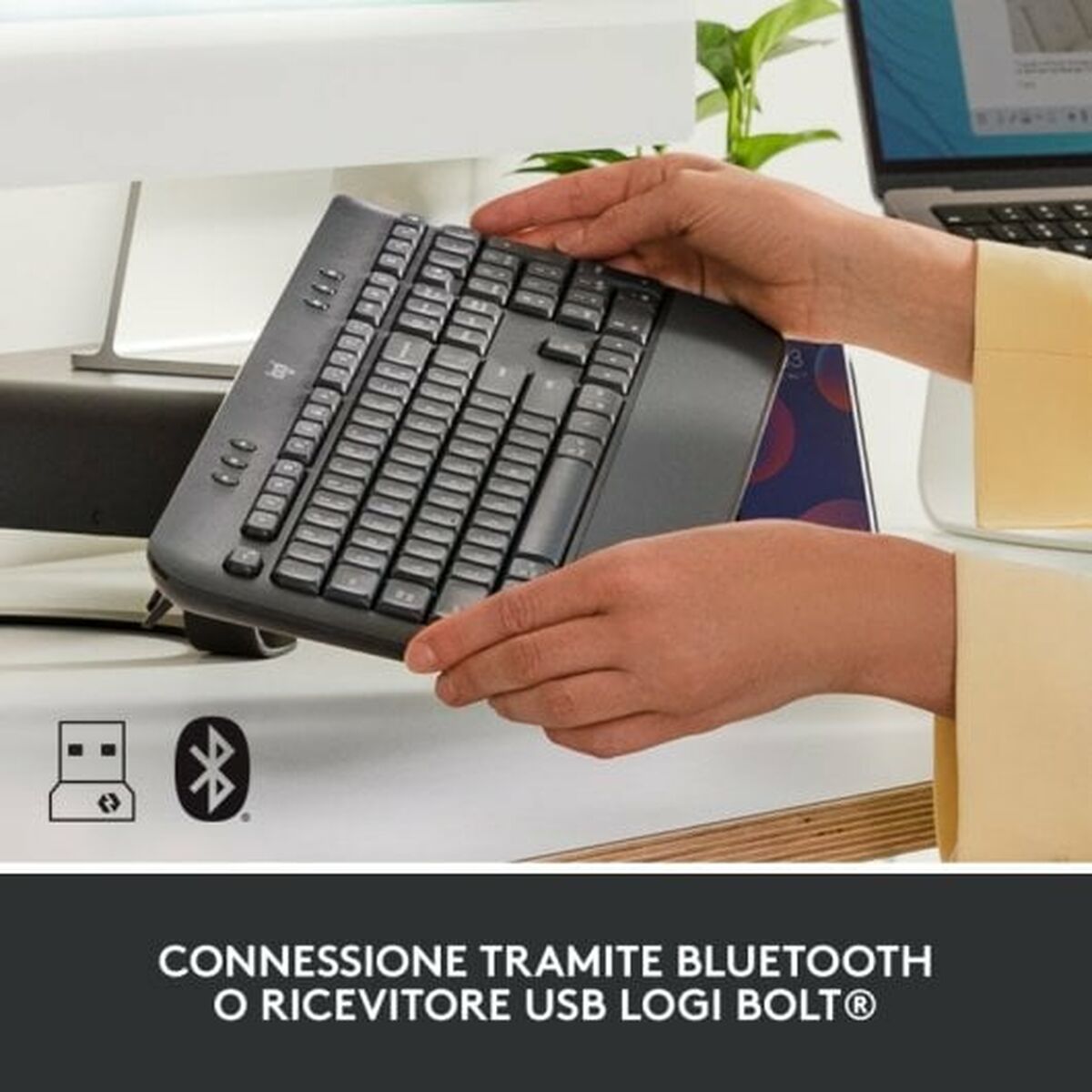 Tangentbord Logitech 920-010915 Svart QWERTY - 5