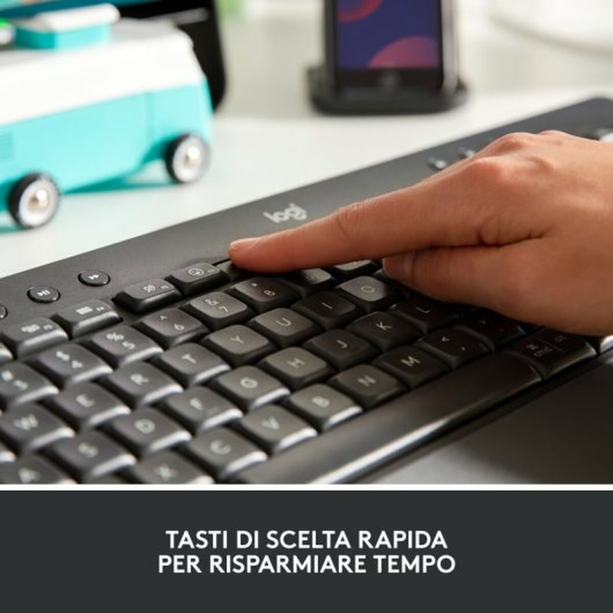 Tangentbord Logitech 920-010915 Svart QWERTY - 4
