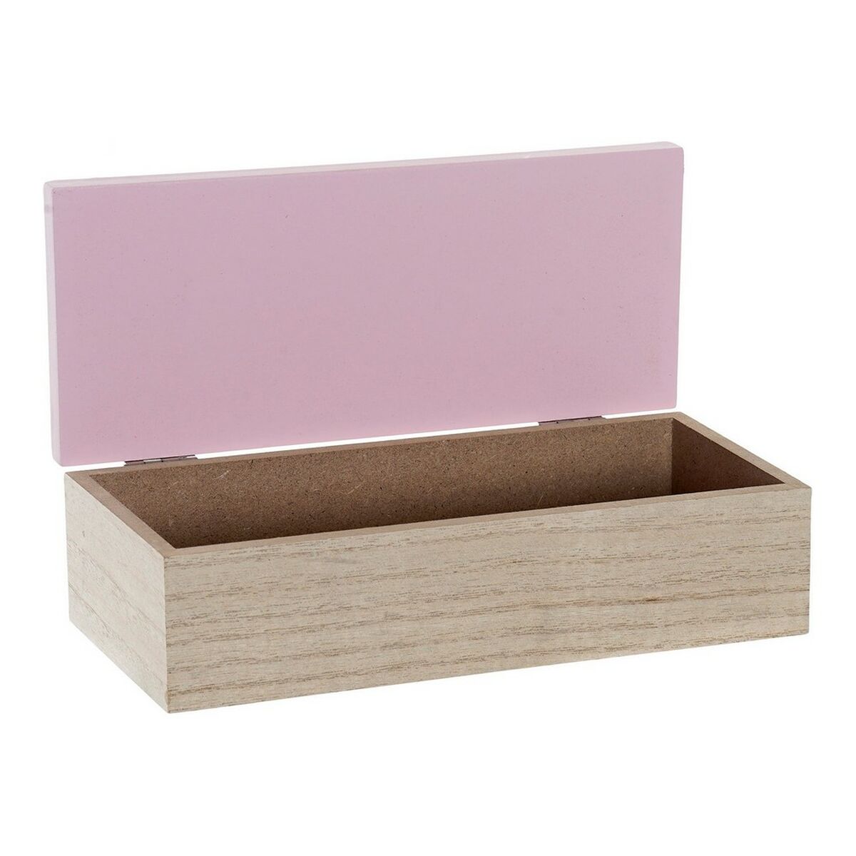 Dekorationslåda DKD Home Decor Naturell Aluminium Trä MDF 22 x 6 x 9 cm (2 antal) (1 antal) - 5