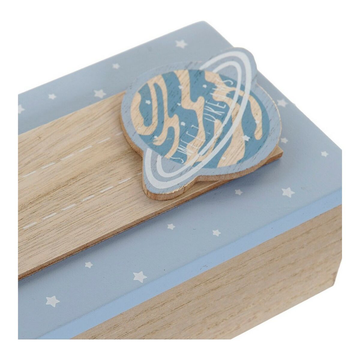 Dekorationslåda DKD Home Decor Naturell Aluminium Trä MDF 22 x 6 x 9 cm (2 antal) (1 antal) - 6