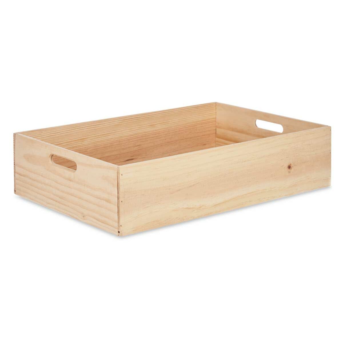 Dekorationslåda Gift Decor Naturell Furu furuträ (4 antal) - 4