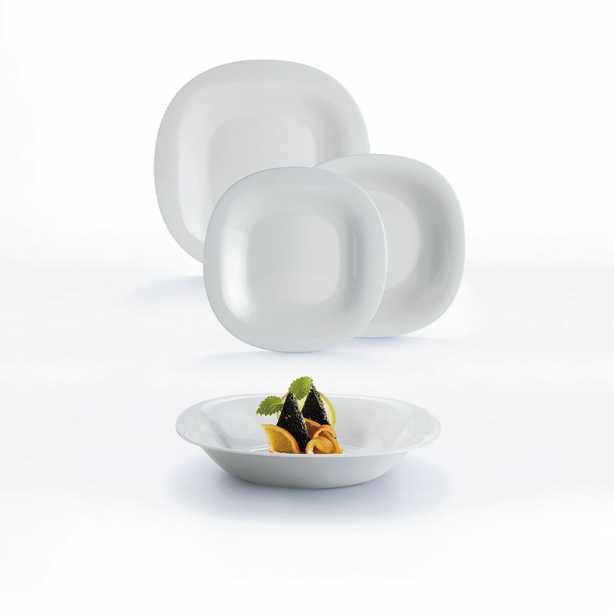 Dessert Luminarc Carine Grå Glas (Ø 19,5 cm) - 2
