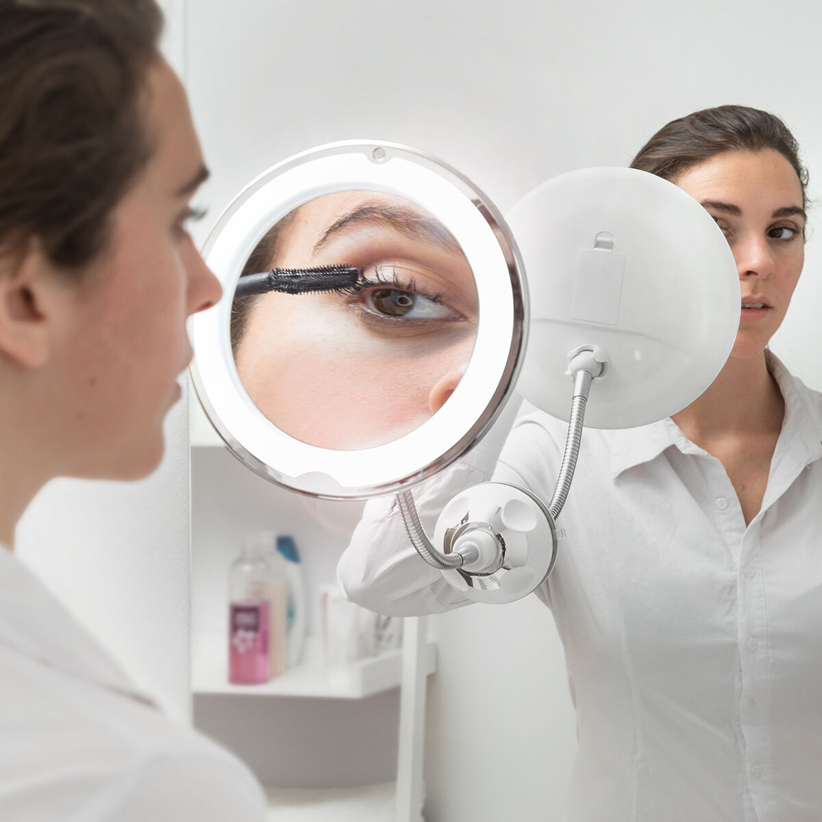Förstoringsspegel med LED, rörlig arm och sugpropp Mizoom InnovaGoods - 8