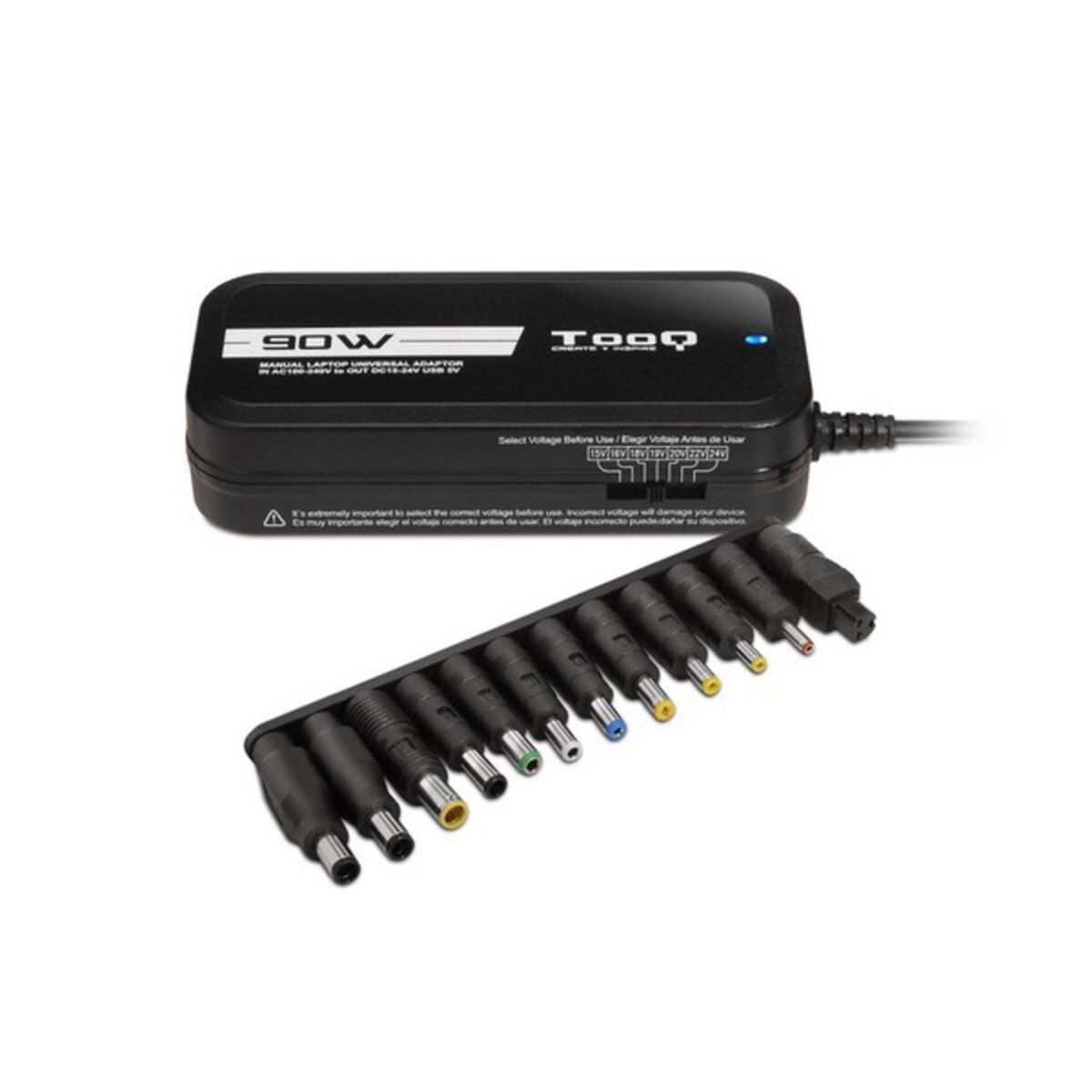 Laptopladdare TooQ TQLC-90BS02M 90W Svart 90 W - 3