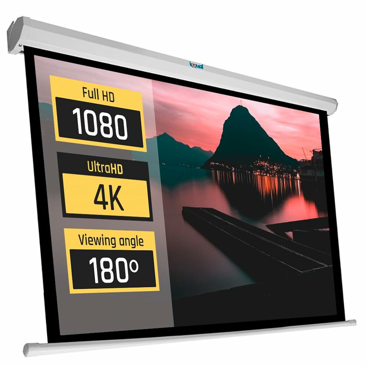 Elektrisk Panoramaduk iggual PSIPS184 80" (184 x 104 cm) 84"