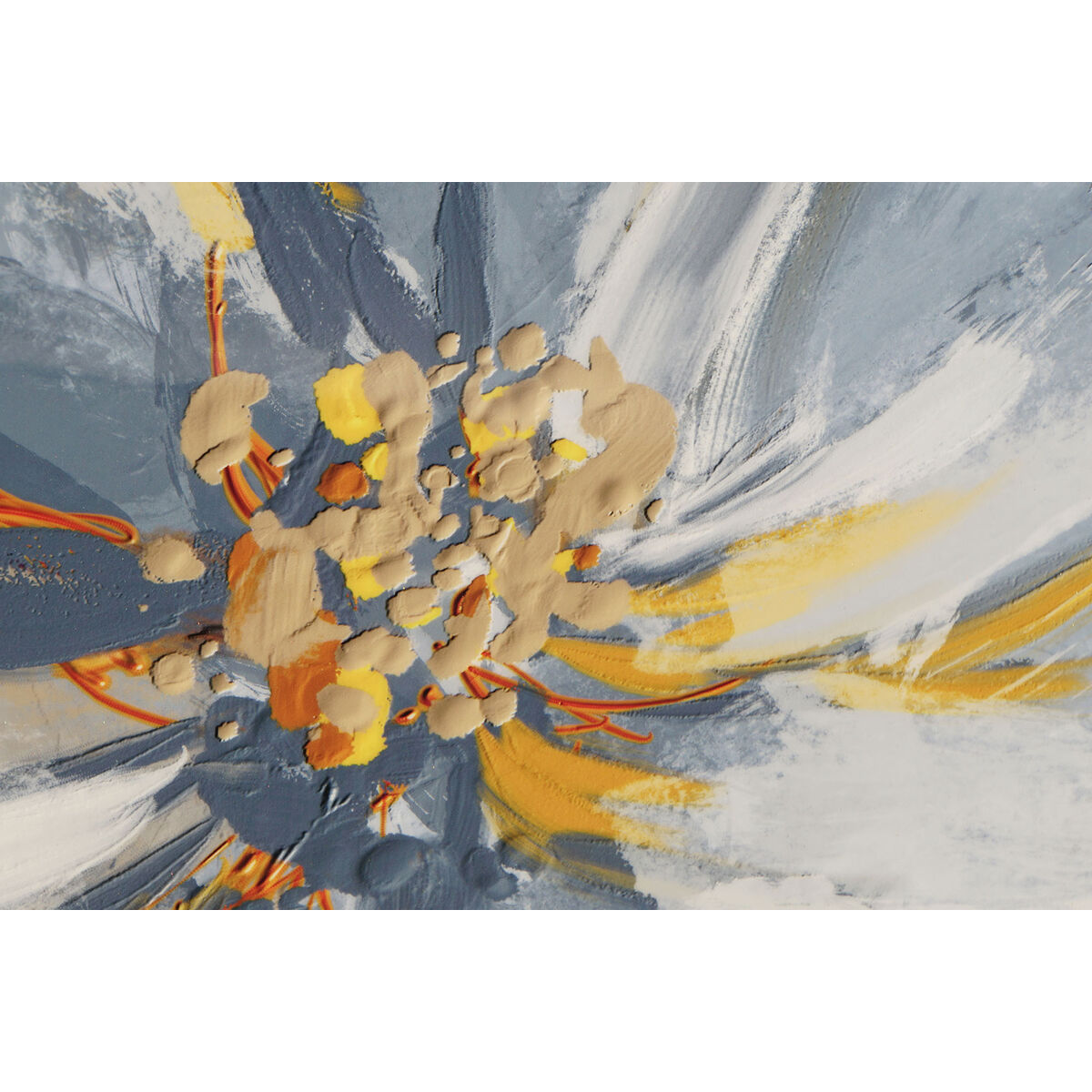 Tavla DKD Home Decor Virágok (240 x 3 x 80 cm) - 5