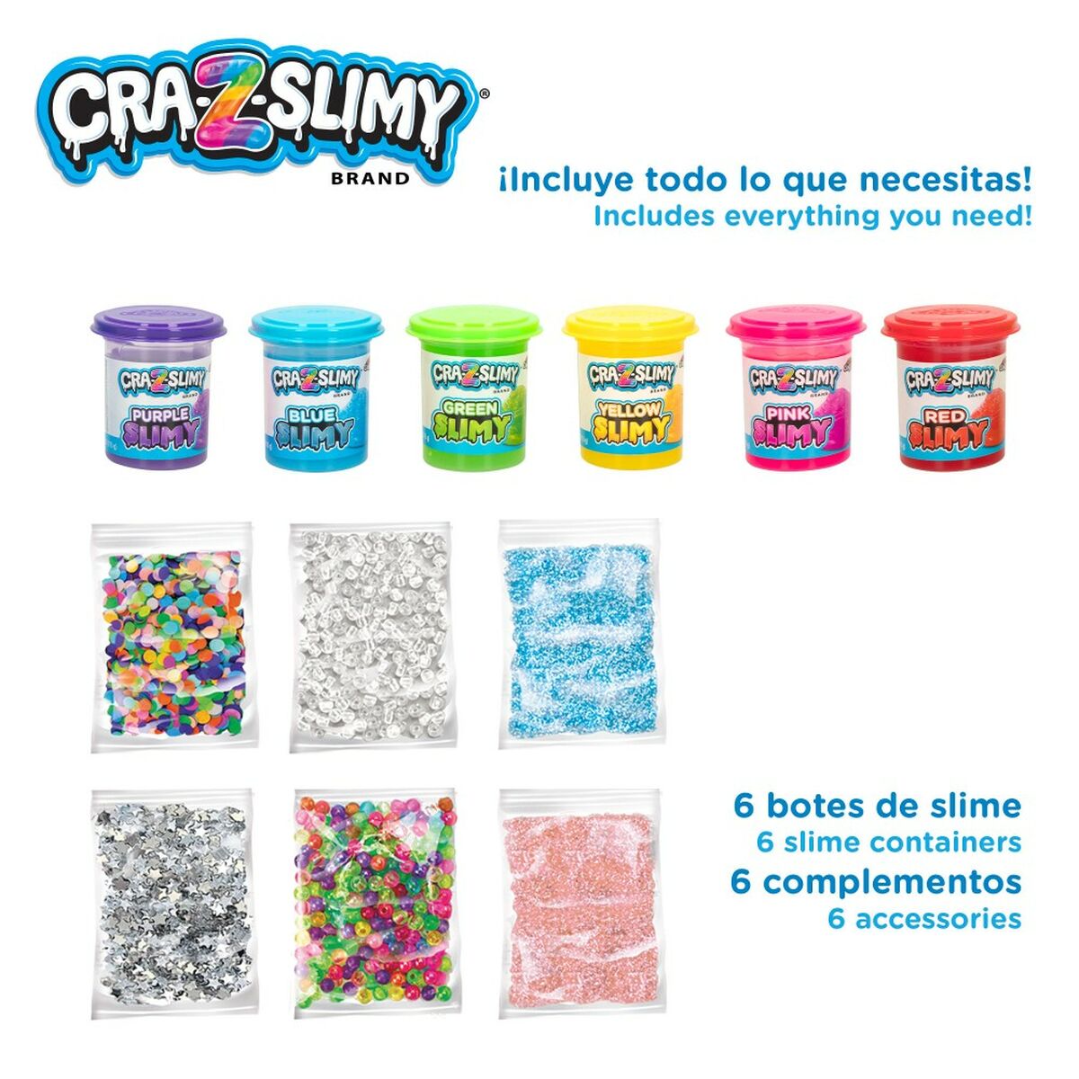 Modellera Spel Cra-Z-Art Bold&Brights (6 antal) Slime - 4