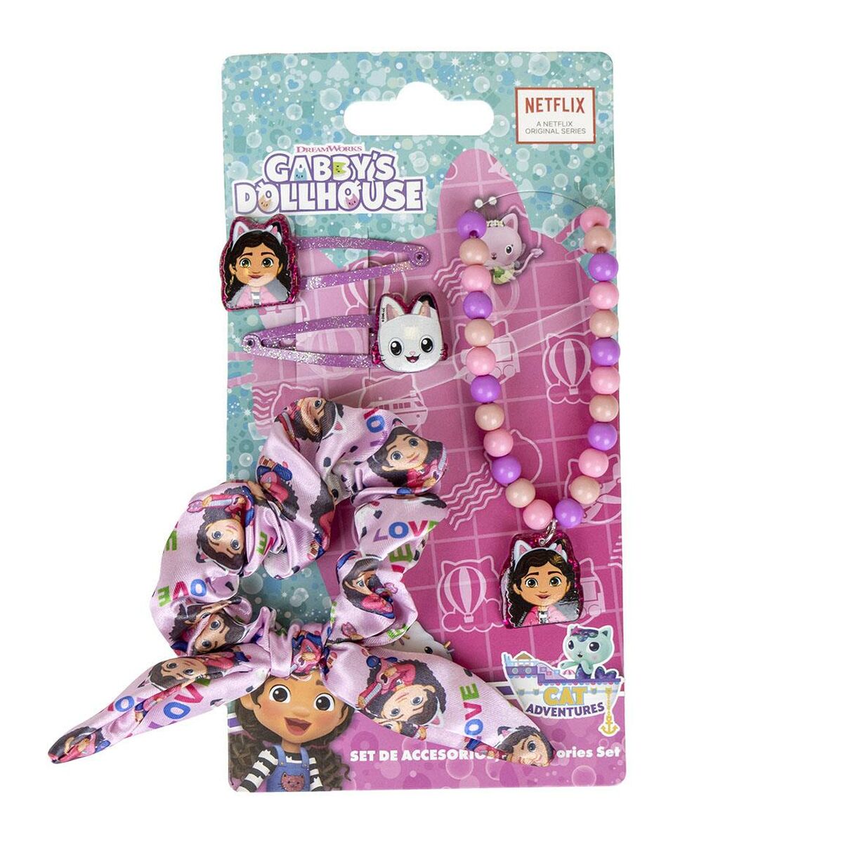 Hair accessories Gabby's Dollhouse 4 Delar Rosa - 3