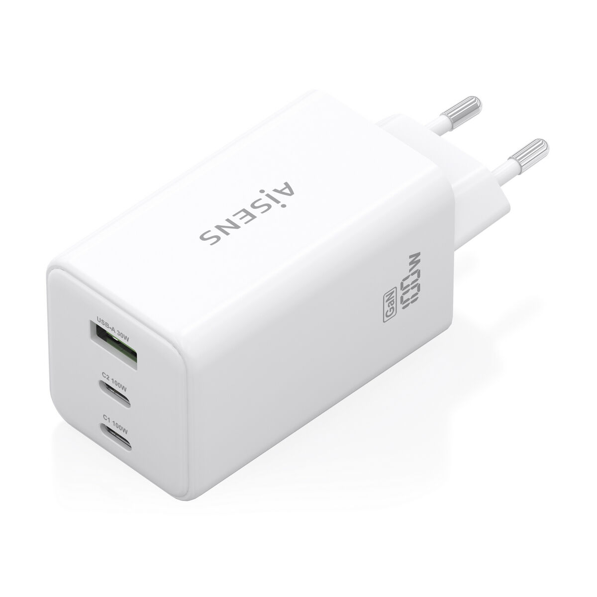 Trådlös laddare Aisens ASCH-100W3P051-W Vit 100 W - 3