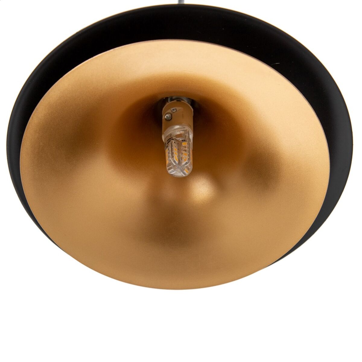 Taklampa 36 x 36 x 130 cm Svart Gyllene Metall Ø 18,5 cm - 5