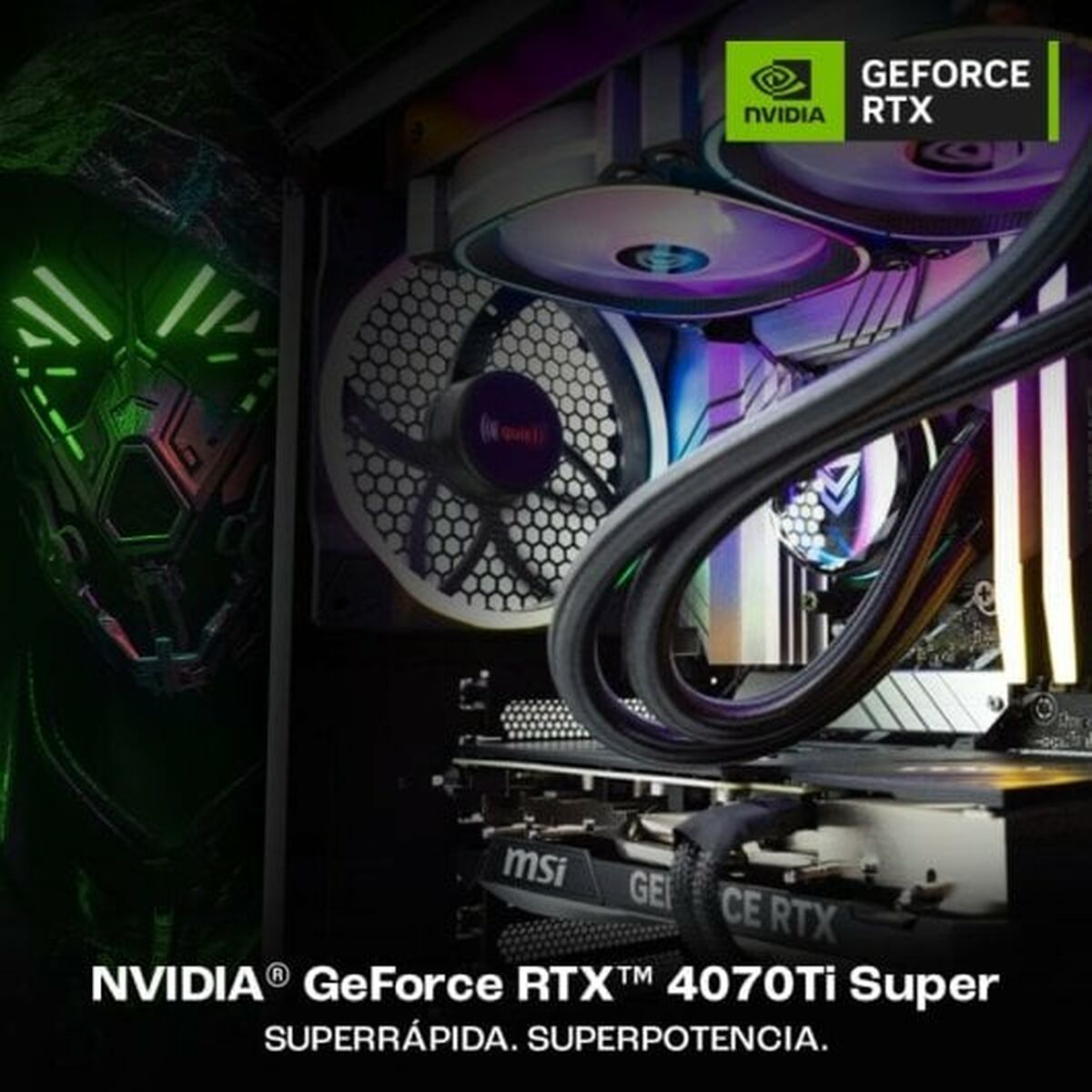 Bordsdator PcCom 32 GB RAM 2 TB SSD Nvidia Geforce RTX 4070 - 3