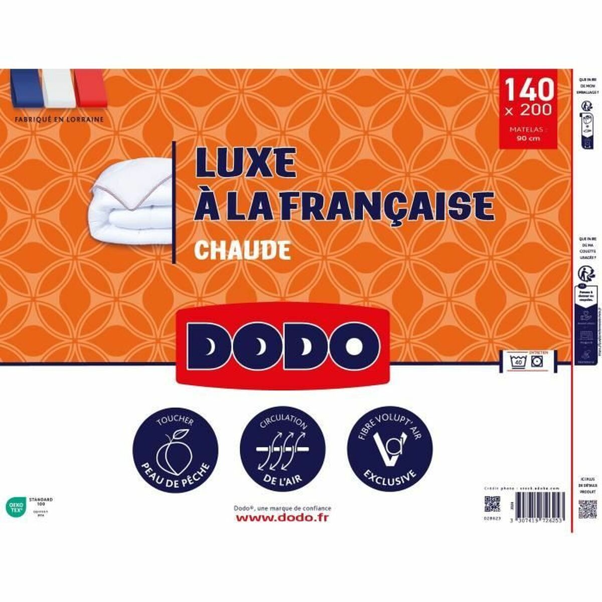 Täcke DODO VOLUPT'AIR Vit 350 g/m² 140 x 200 cm (1 Delar) - 2