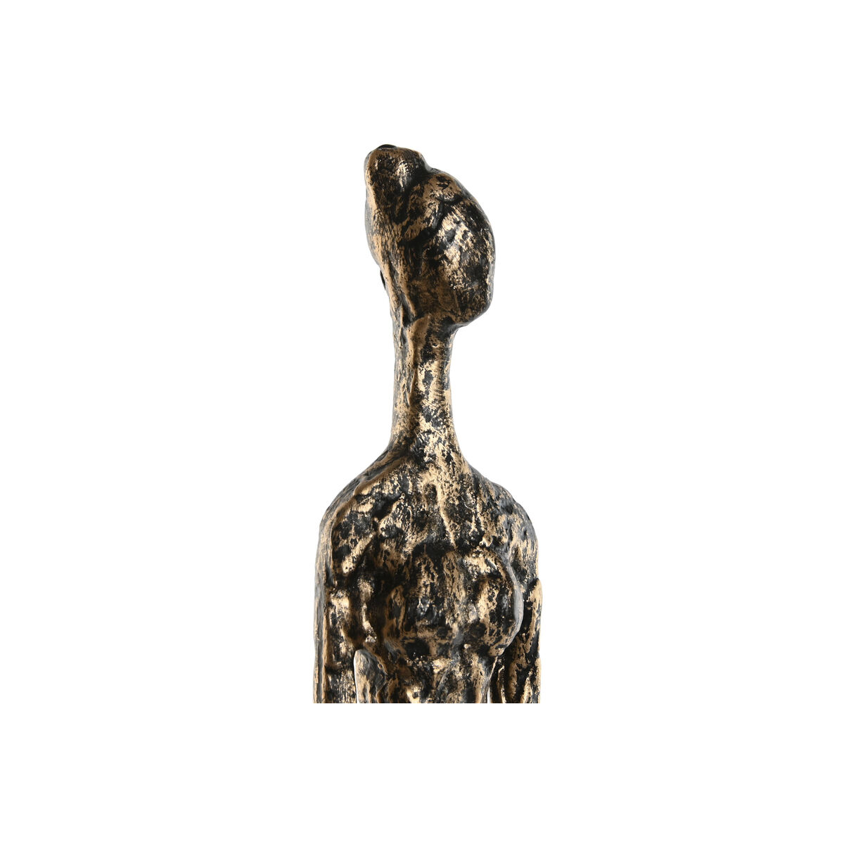 Prydnadsfigur Home ESPRIT Svart Mörkgrå Modern Personer 11,5 x 11,5 x 70 cm - 2