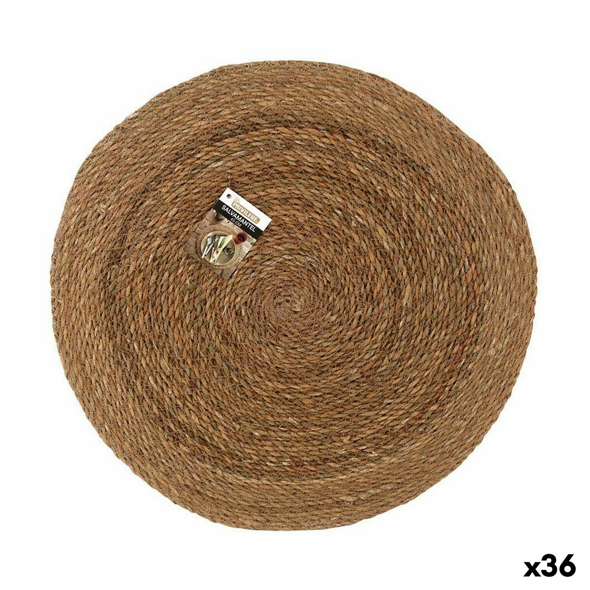 Bordsunderlägg Privilege Havsalger Brun Ø 45 cm (36 antal) - 3