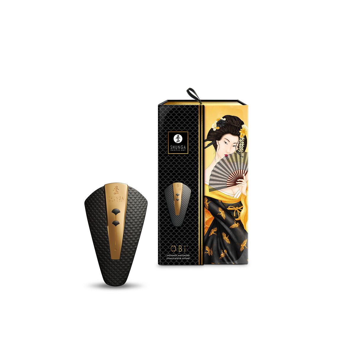 Vibrator Shunga Obi Svart - 4