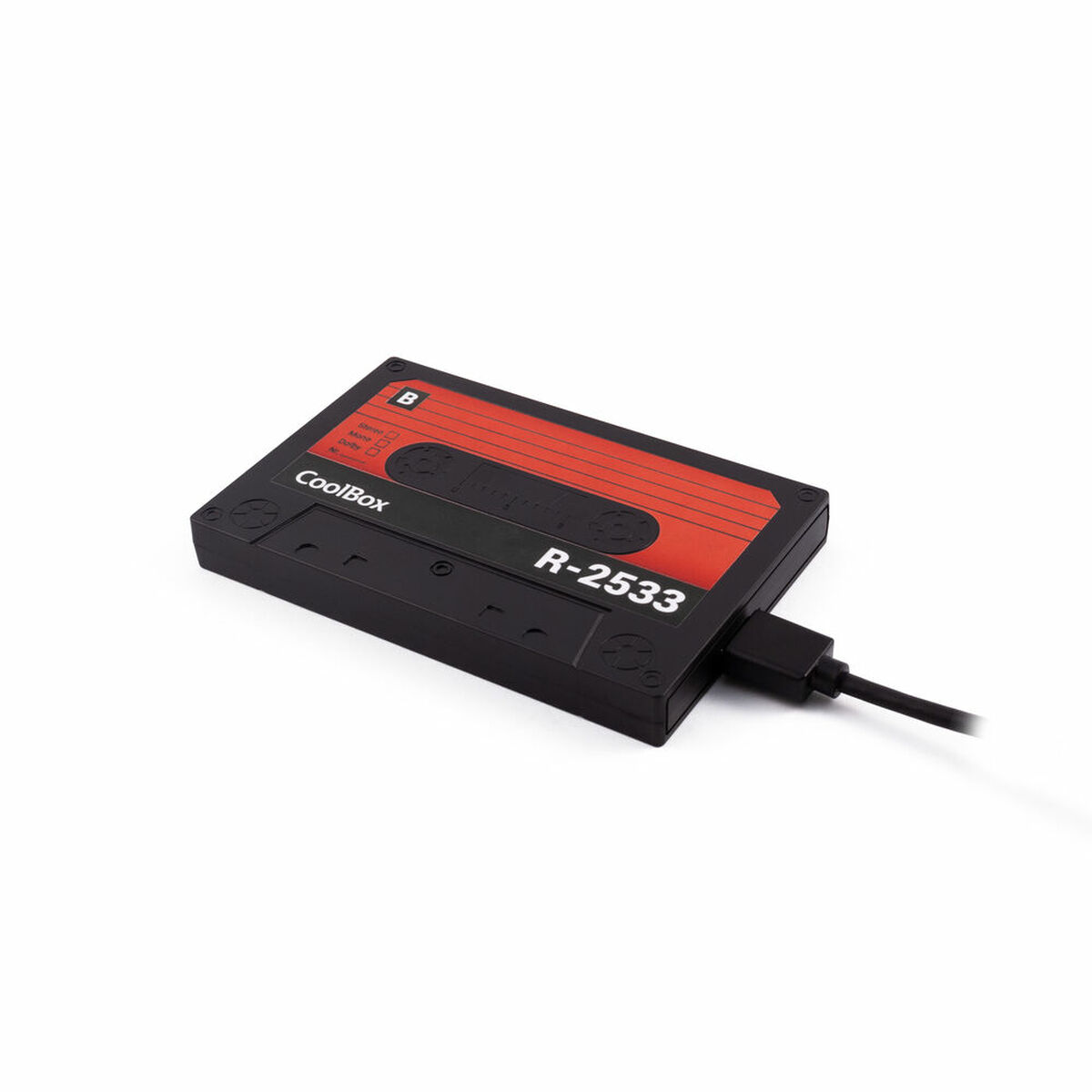 Hårddisk CoolBox SlimChase R-2533 Svart/Röd 2,5" - 3