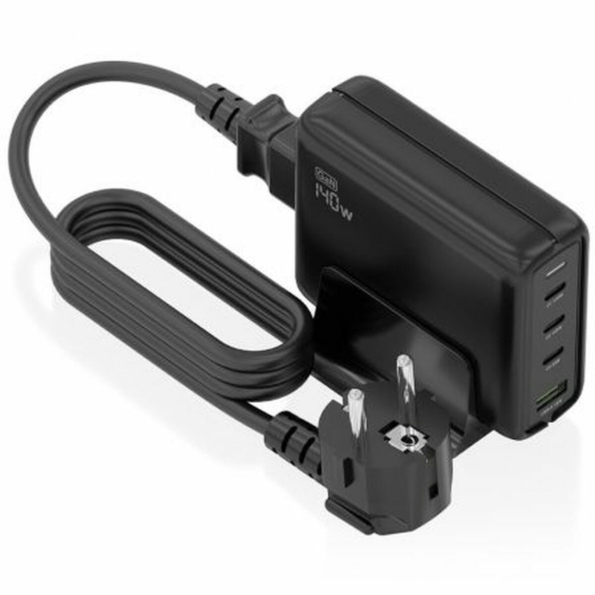 Trådlös laddare Aisens ASCH-140W4P056-BK Svart 140 W