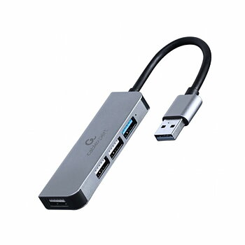 USB-HUB GEMBIRD 4-port USB hub 1 x USB 3.1 + 3 x USB 2.0 Silvrig