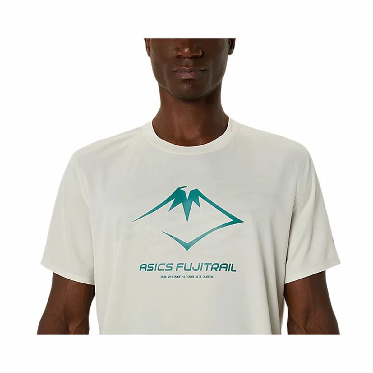 T-shirt med kortärm Herr Asics Fujitrail Logo Ss Top Vit - 3