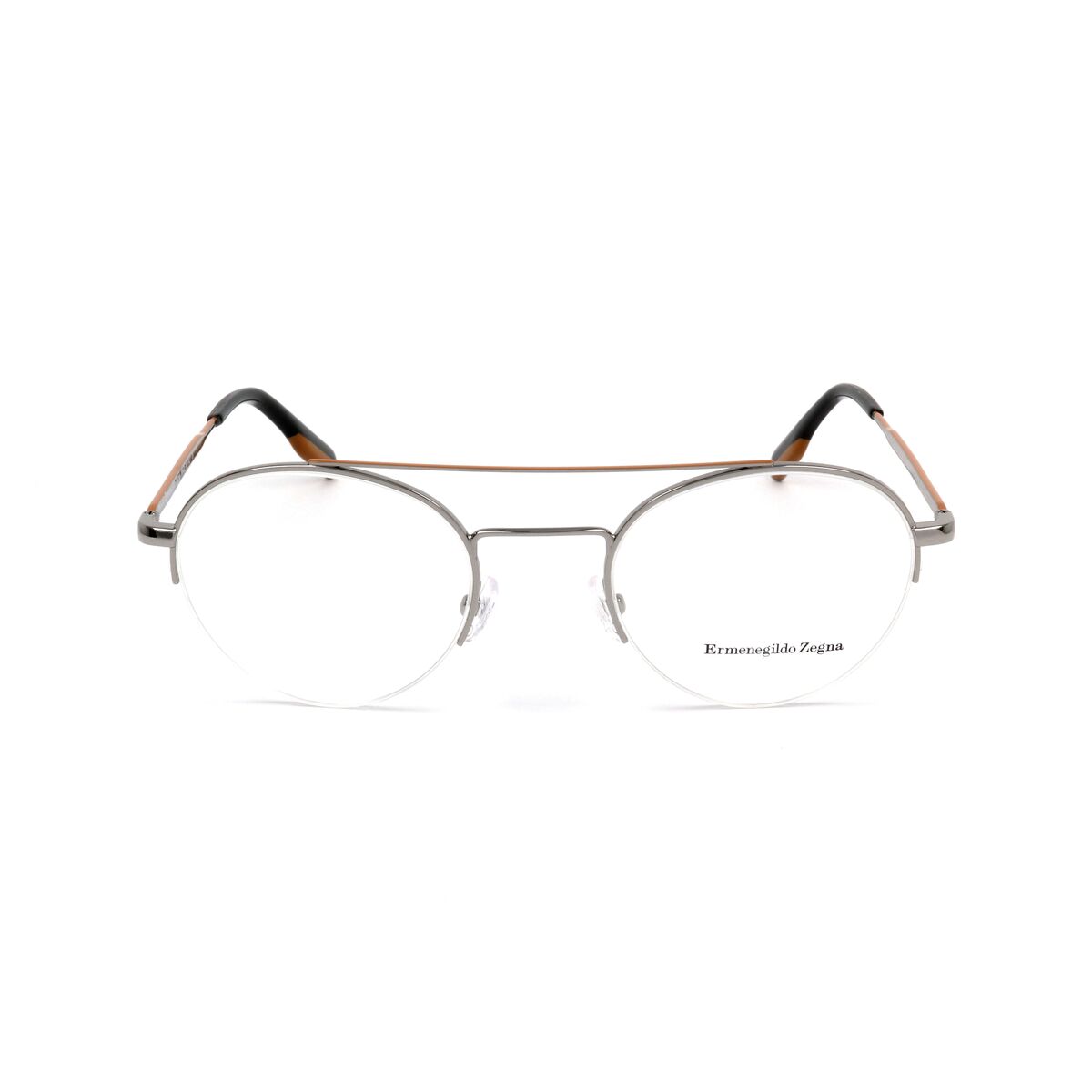 Glasögonbågar Ermenegildo Zegna Grå Ø 51 mm