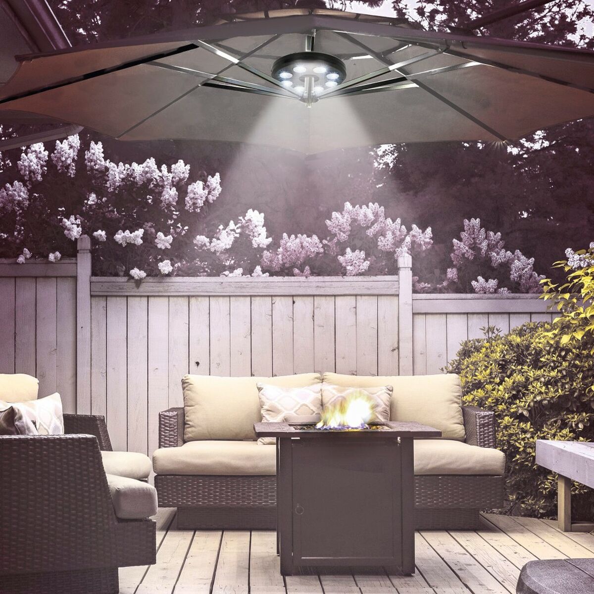LED-belysning för parasoll Aktive 6 antal - 5
