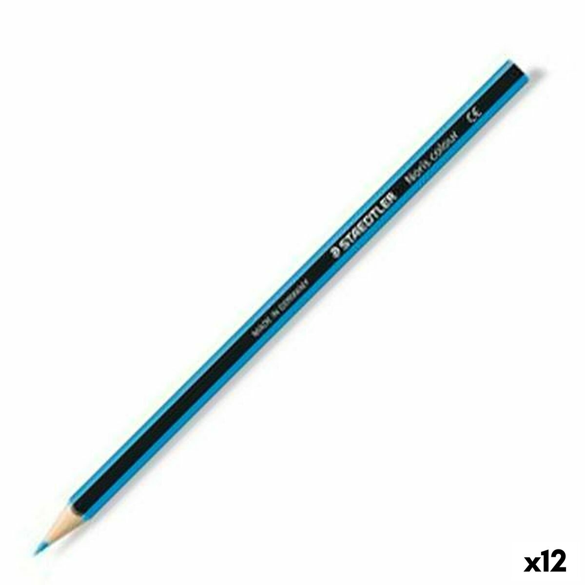 Färgpennor Staedtler Wopex Blå (12 antal)