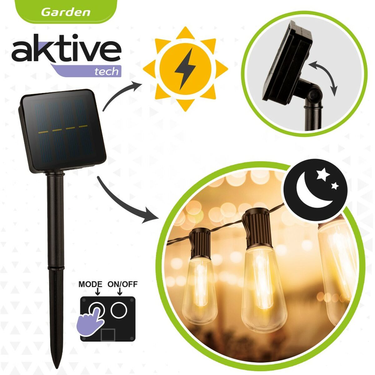 LED-krans Aktive LED 200 x 11 x 4 cm (6 antal) - 10