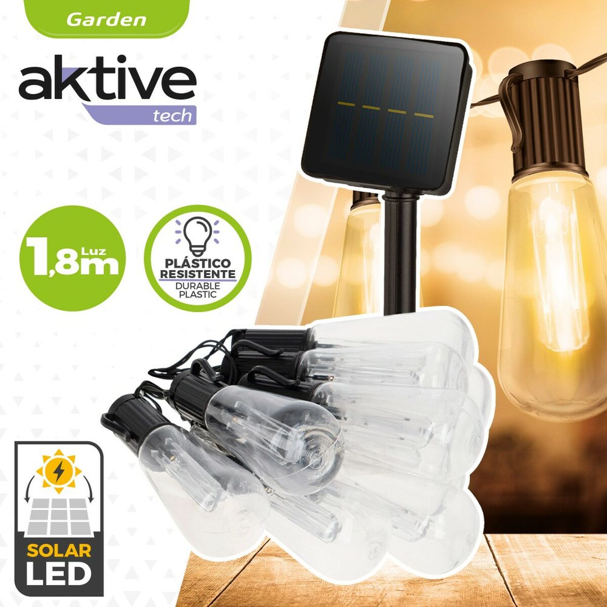 LED-krans Aktive LED 200 x 11 x 4 cm (6 antal) - 8