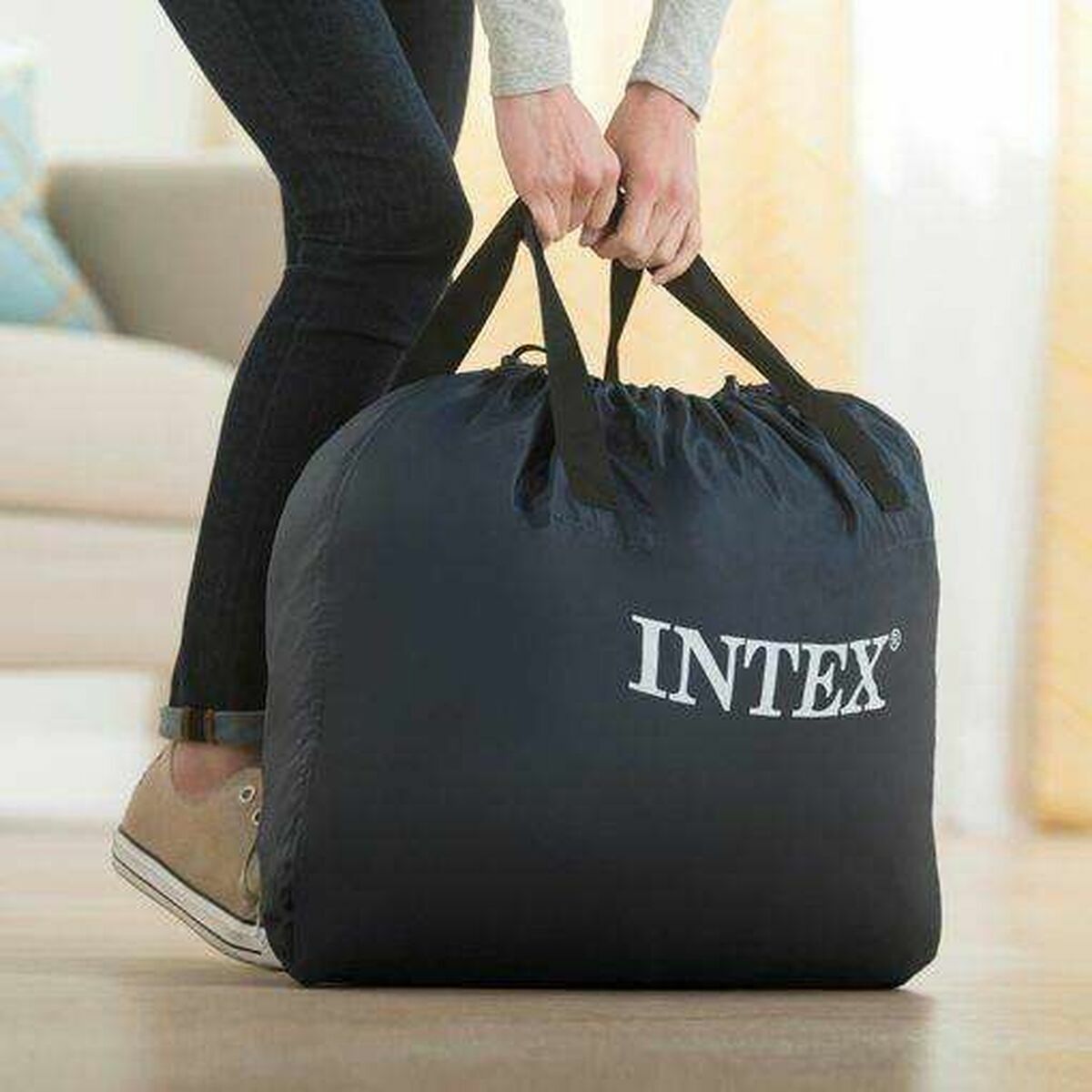 Uppblåsbar madrass Intex 152 x 86 x 236 cm - 3